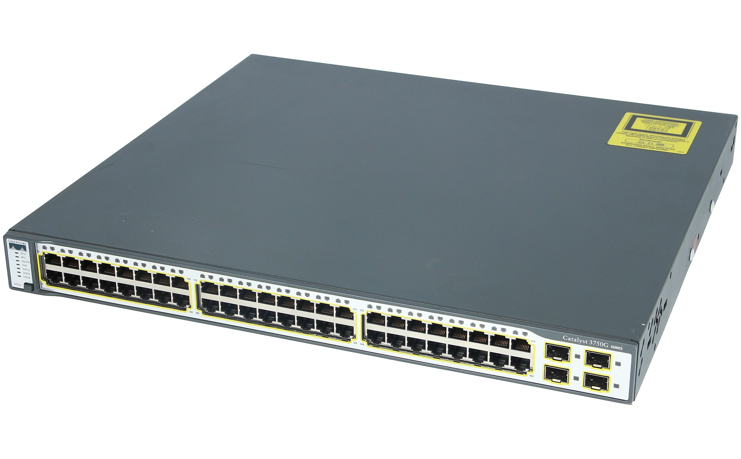 Cisco WS-C3750G-48TS-S Switch 48 Port Gigabit Managed