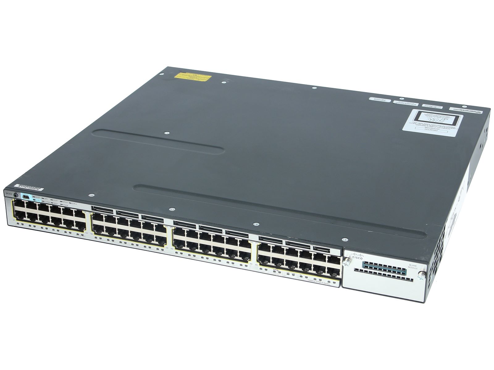 Cisco Catalyst 3750X-48P-S Switch 48 Port PoE+ Managed